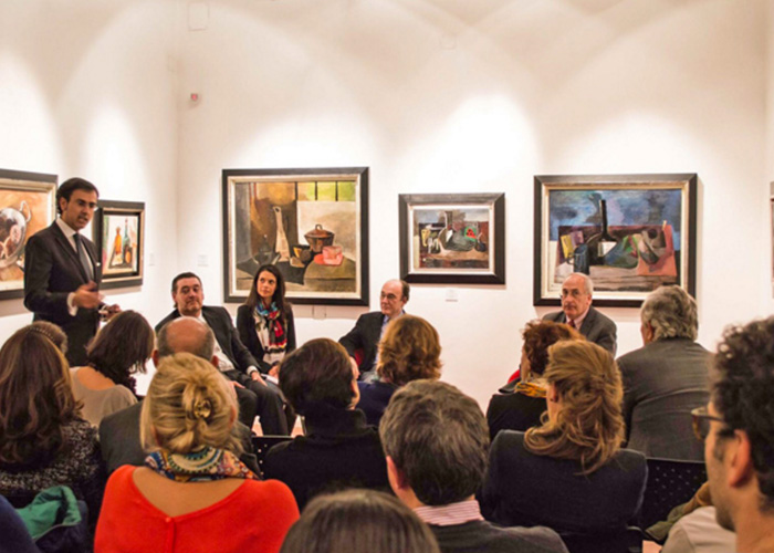 Gran éxito Mesa Redonda «Menchu Gal, el color en el cubismo» en Instituto Cervantes Roma