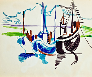 Las acuarelas de Menchu Gal