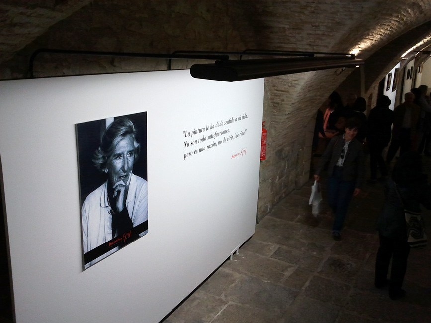 80 obras de la artista Menchu Gal en la ciudadela de Pamplona hasta el 5 de junio