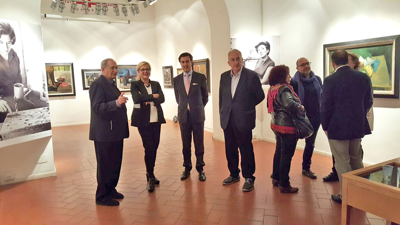 Hoy es el dia! 12:00 h rueda de prensa inauguración expo Menchu Gal en Instituto Cervantes de Roma