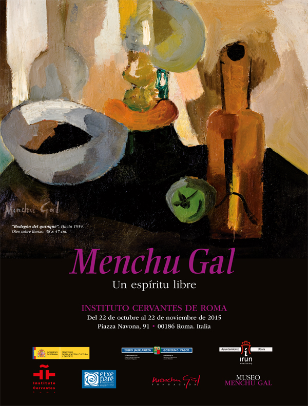 El próximo 22 de octubre inauguramos exposición Menchu Gal en Instituto Cervantes de Roma
