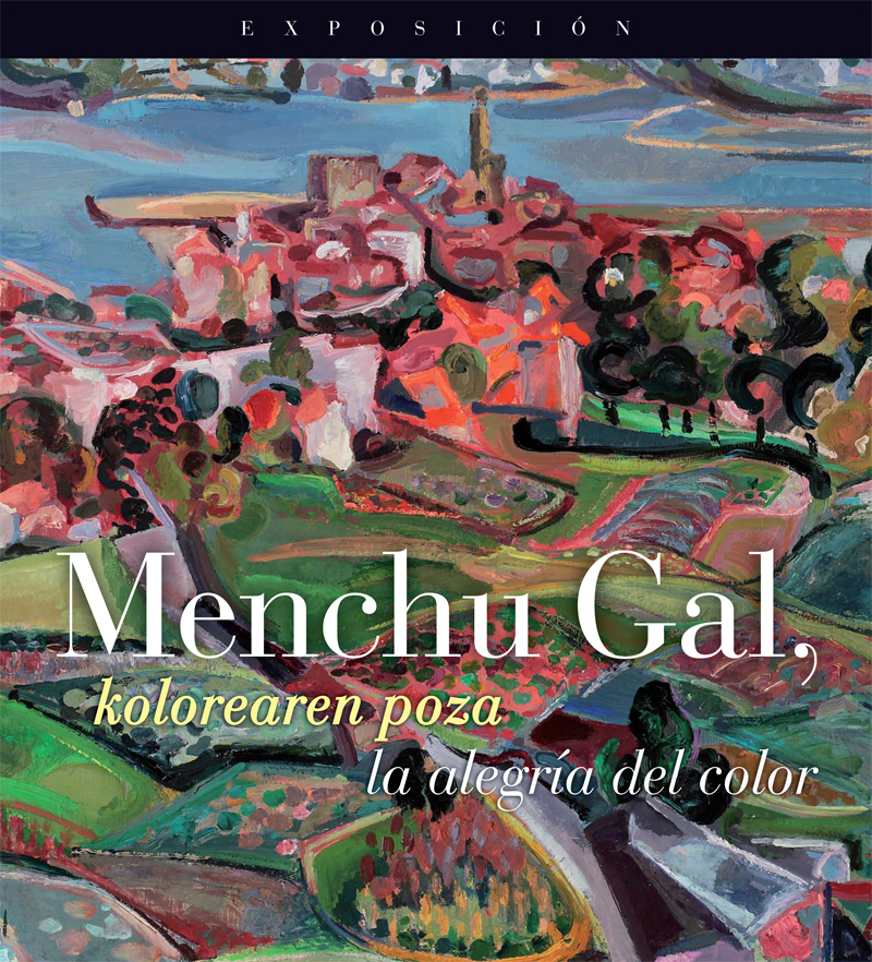 Exposicion Menchu gal, la alegria del color en el Palacio Aranburu en Tolosa